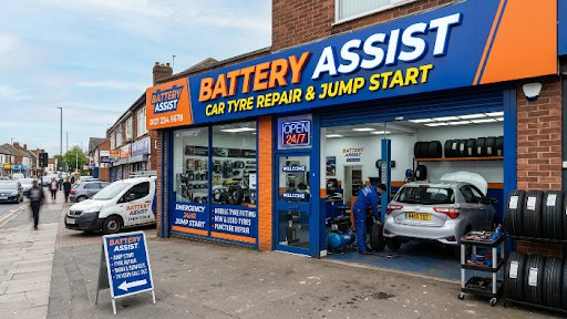 Battery Assist Car Tyre Repair & Jump Start